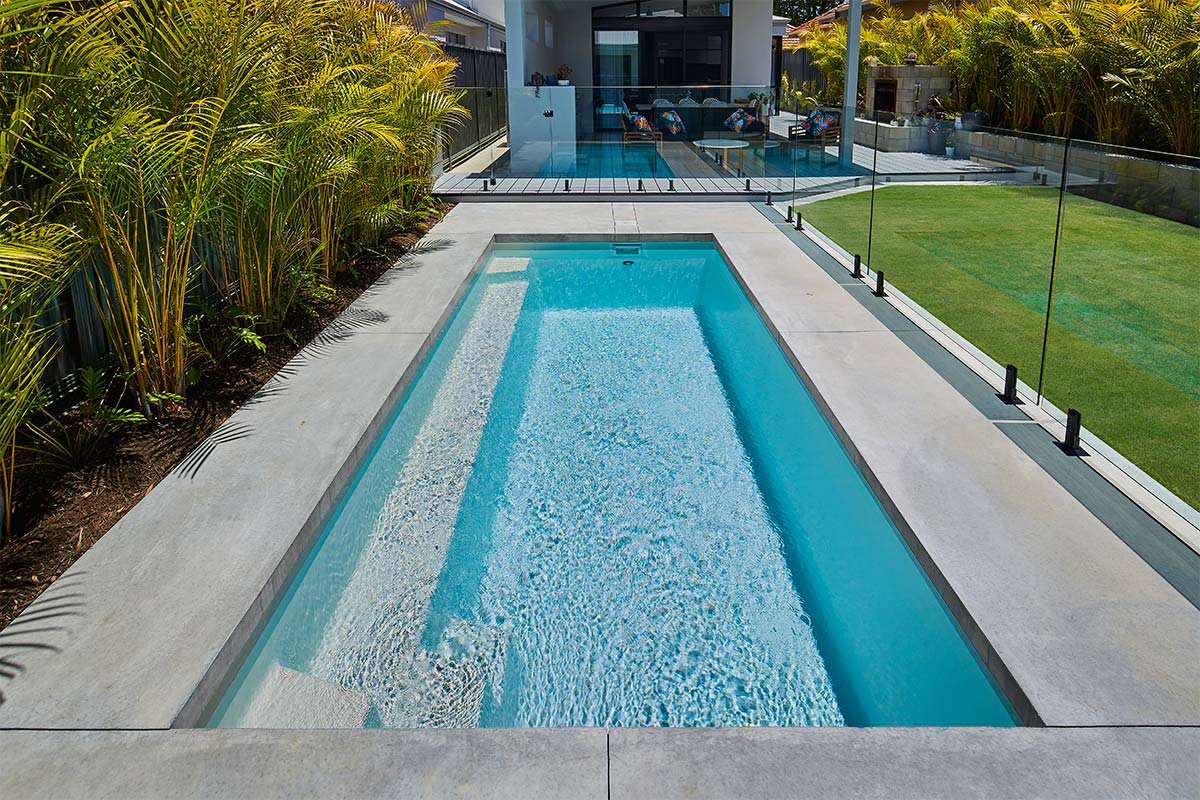 Sandy Beach Sparkle pool install