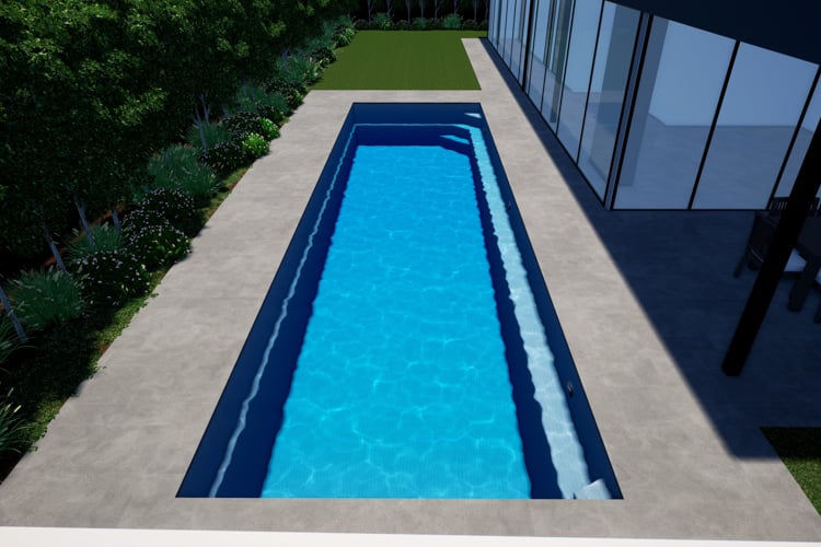 Hampton Lap Pool Series, install photo 2