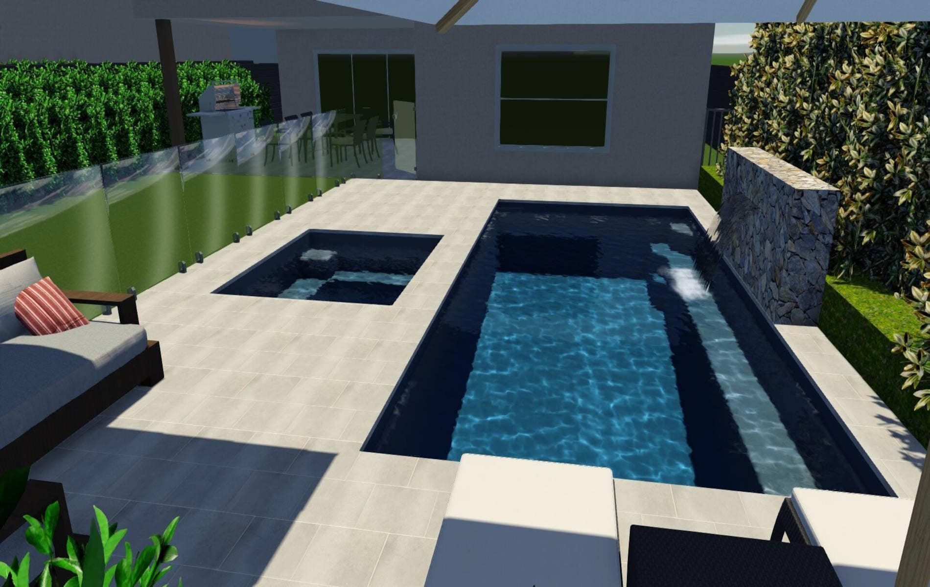 Spa 2.5m x 1.9m, install photo 2